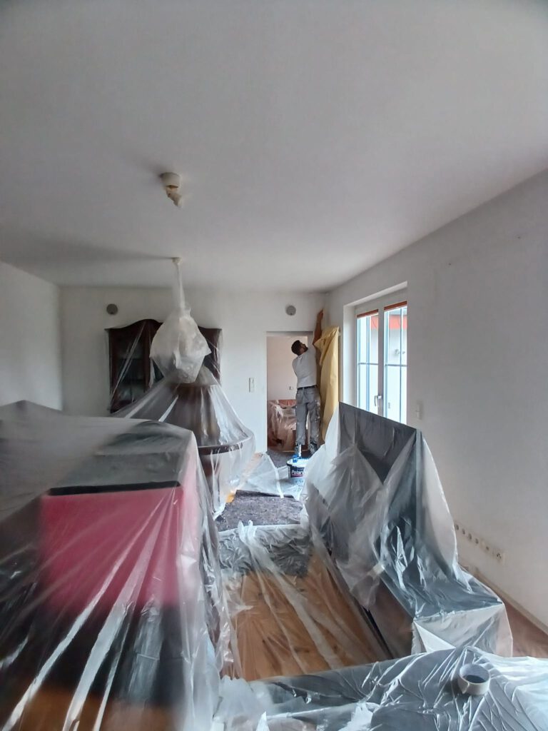 wände streichen wohnzimmer